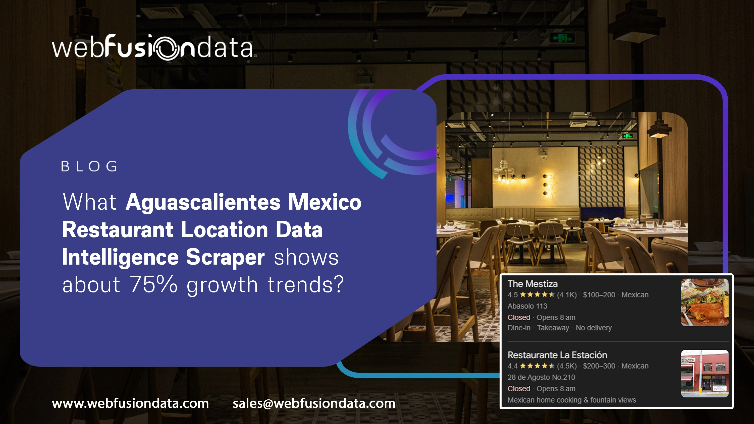 What Aguascalientes Mexico Restaurant Location Data Intelligence Scraper shows about 75% growth trends?